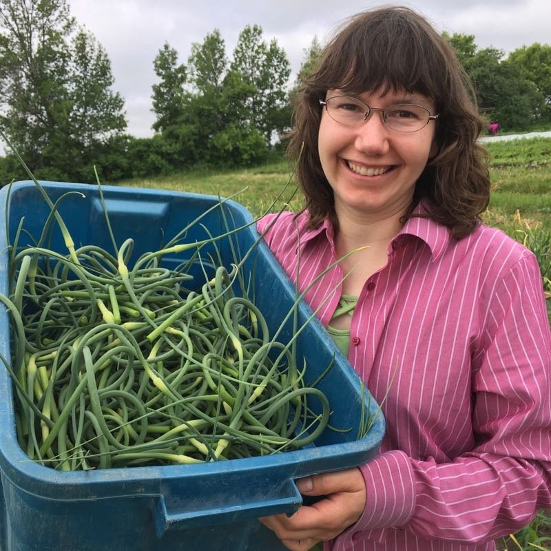 Garlic Scape Season & Compostable Bags Update
