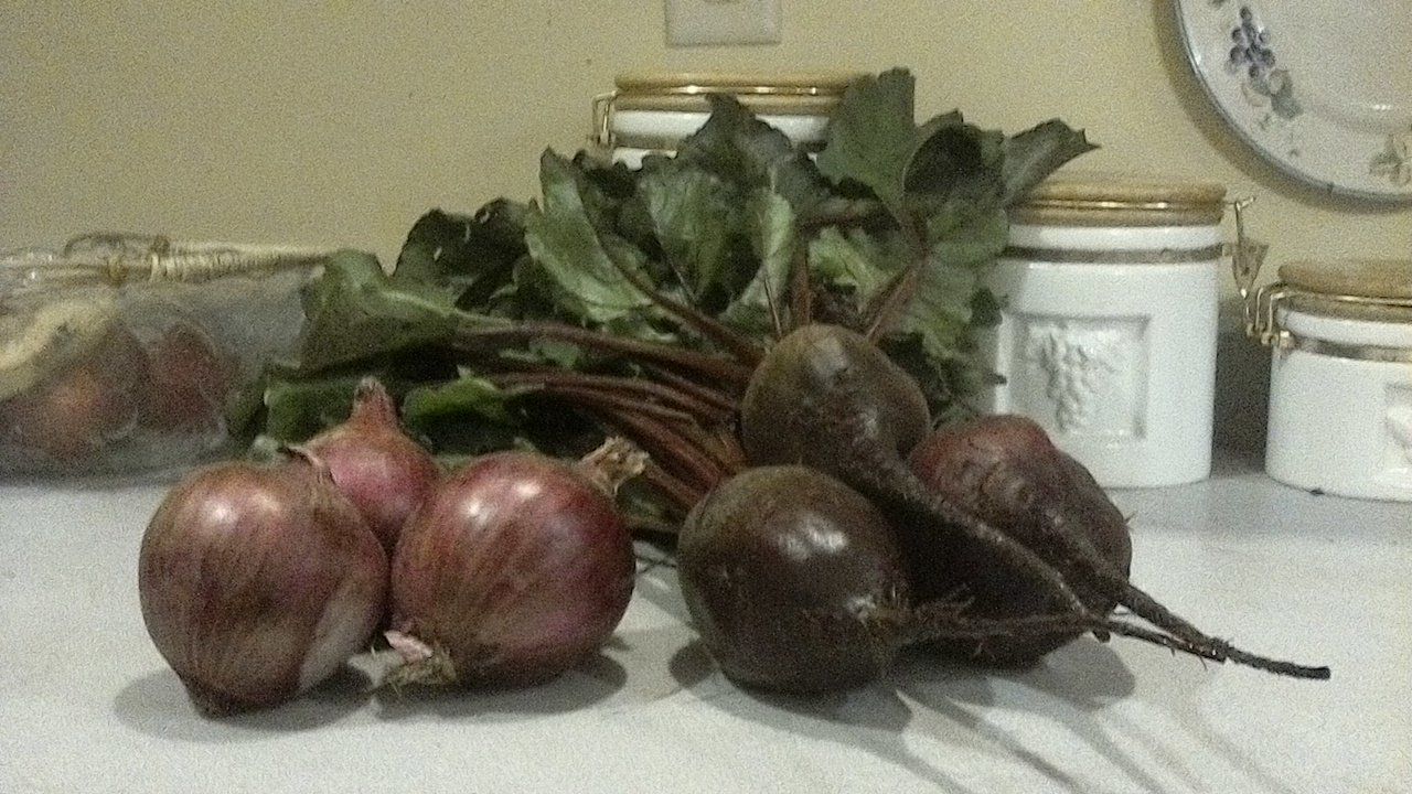 Next Happening: This Weeks Special is Ace Red Beets and Red Onions!