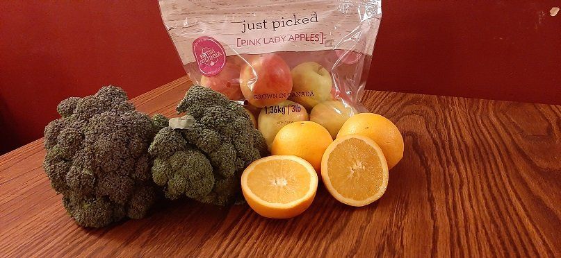 Broccoli, Oranges and a new shipment of Apples