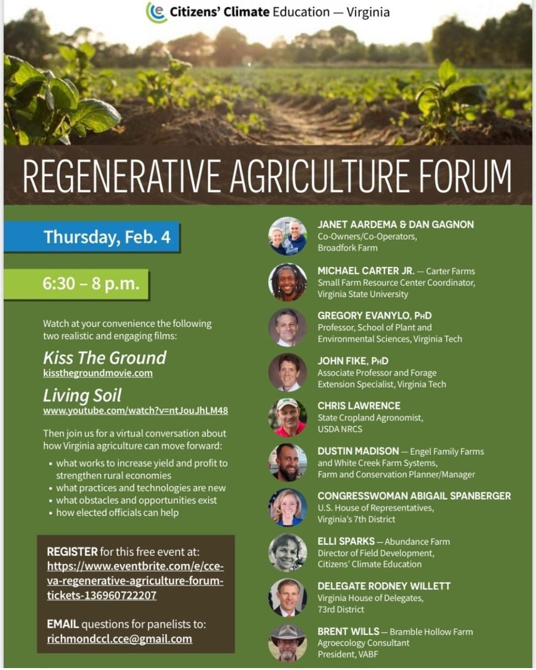 Regenerative Ag Forum this week! plus Farm Share details here -