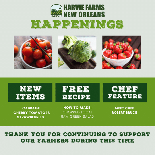 Next Happening: Harvie Farms New Orleans Happenings for the Week of March 8, 2021