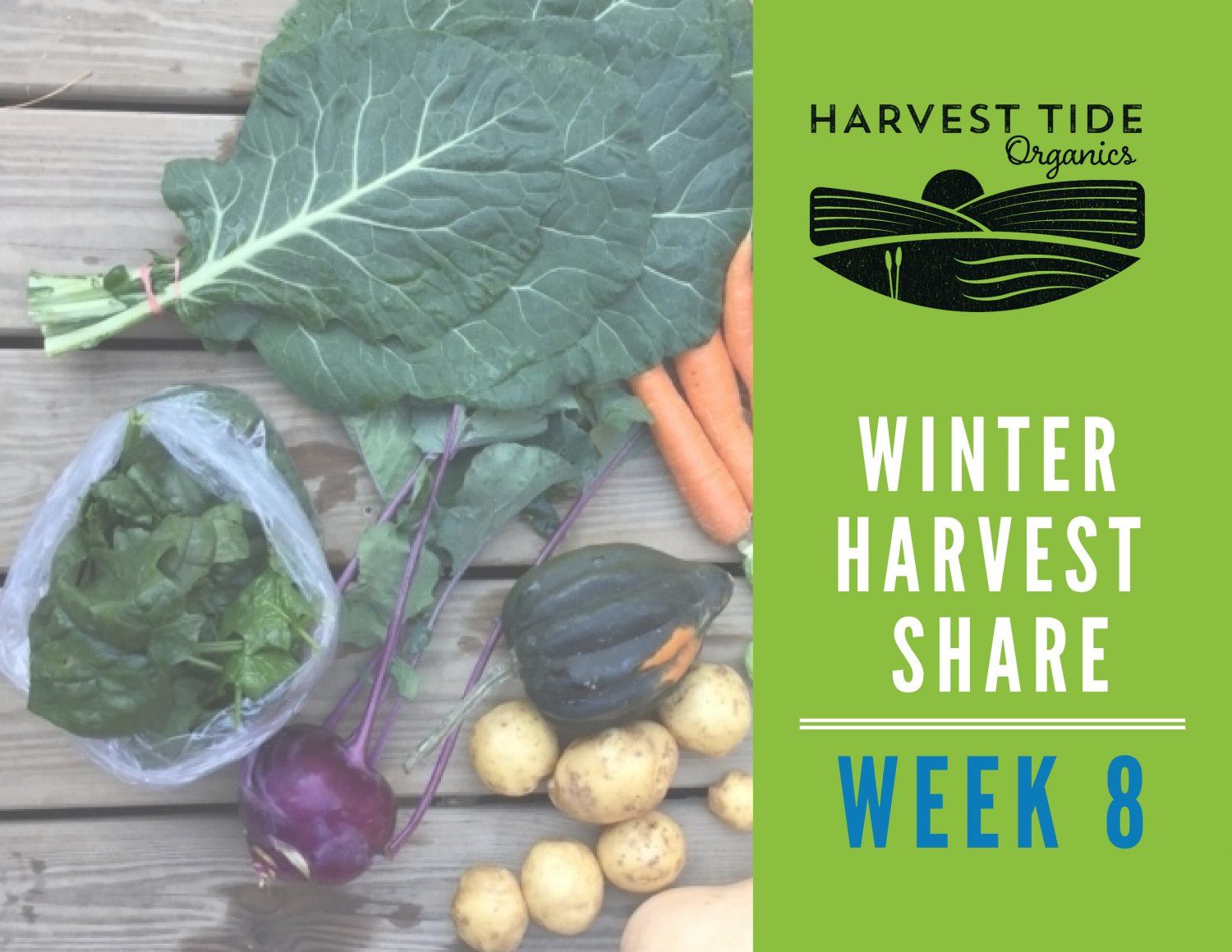 Next Happening: **LAST** Winter Harvest Share - Week 8