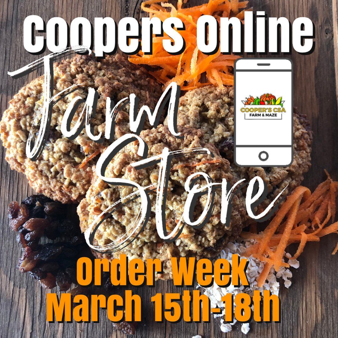 Next Happening: Coopers CSA Online Farm Store- Order week March 15th-18th
