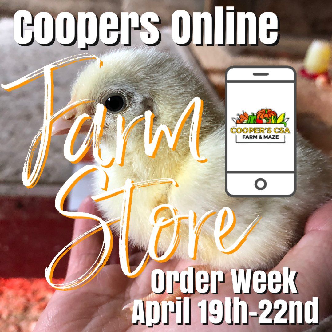 Coopers CSA Online FarmStore- Order week April 19th-22nd