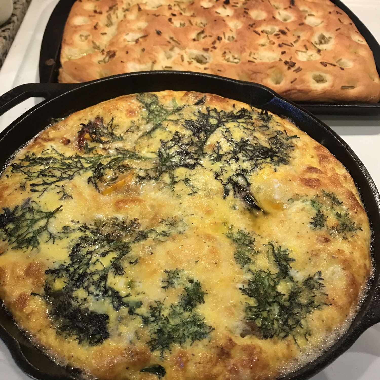 Next Happening: Last Spring Share, A frittata and kimchi?