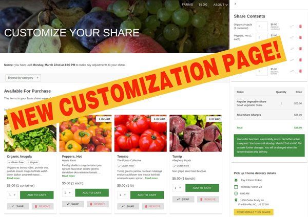 Farm Happenings 5/24/2021: NEW Customization Page! / Main Season starts June 1