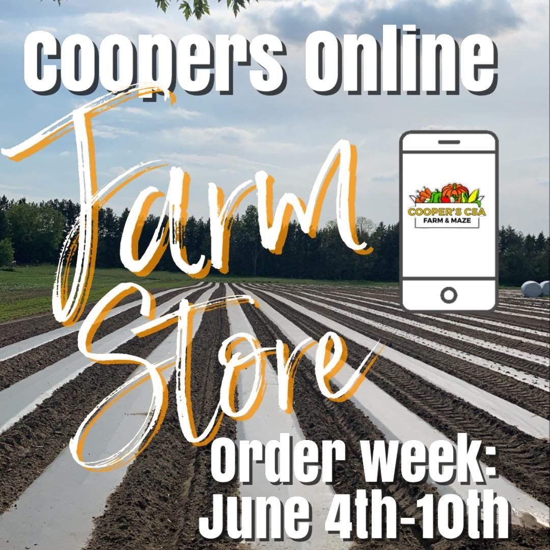 Previous Happening: Coopers Online Farm Stand-Order Week June 4th-10th