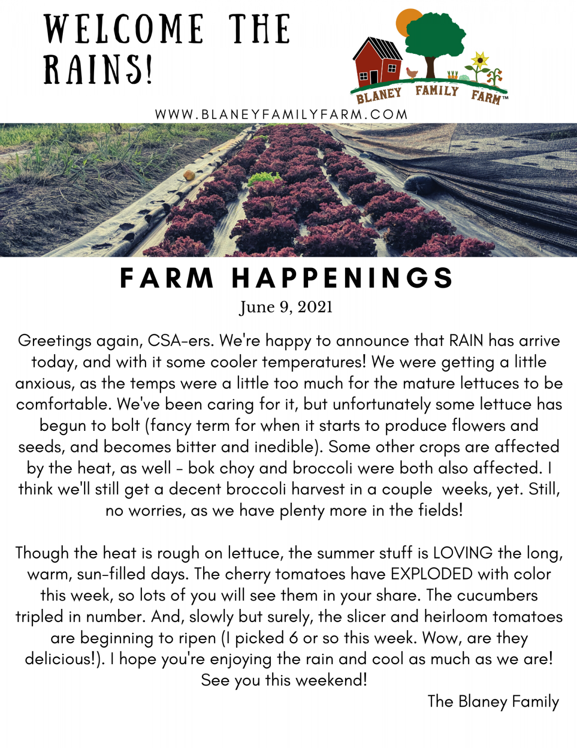 Farm Happenings for June 11, 2021