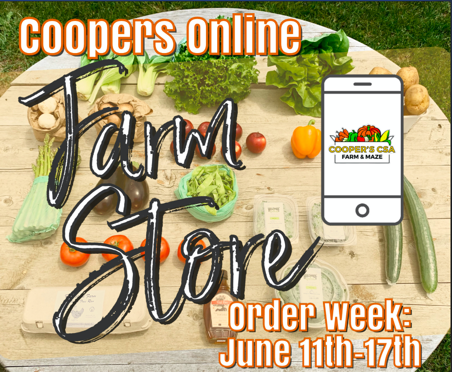 Next Happening: Coopers CSA Online FarmStore- Order week April June 11th-17th