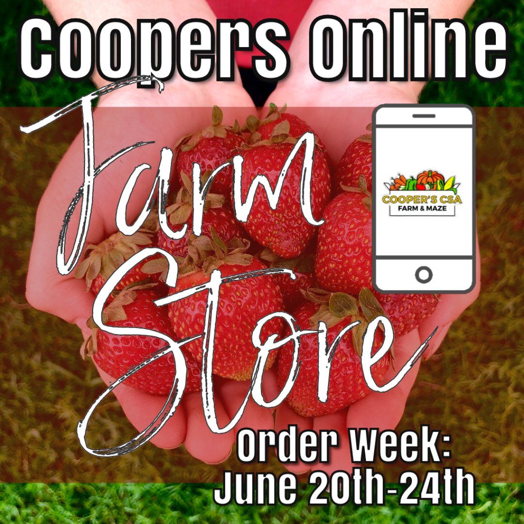 Previous Happening: Coopers CSA Online FarmStore- Order week June 20th-24th