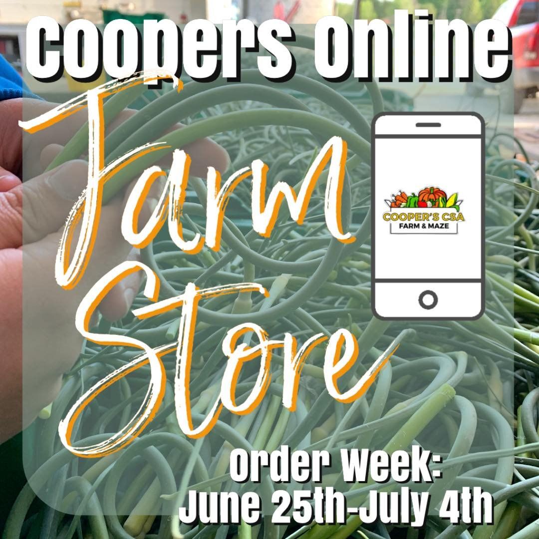 Coopers CSA Online Farm Store- Order Week June 25th-July 4th