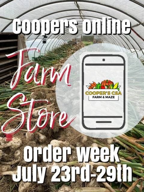 Coopers Online Farm Stand-Order Week July 23rd-29th
