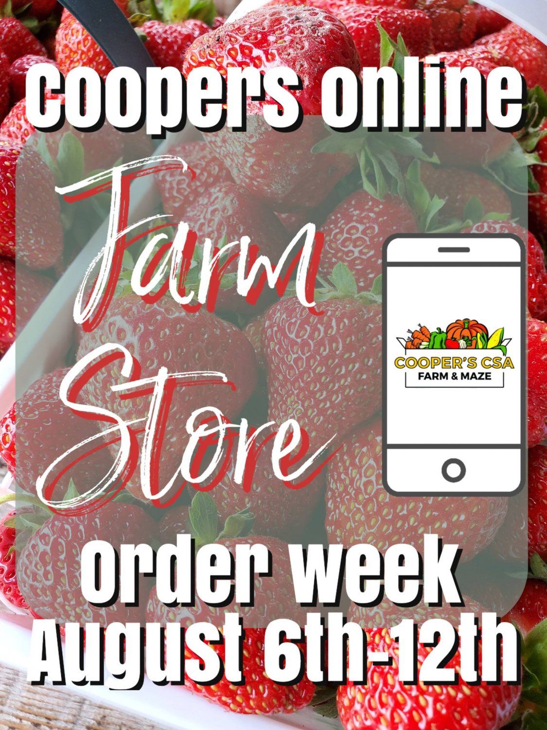 Coopers Online Farm Stand-Order Week August 6th-12th