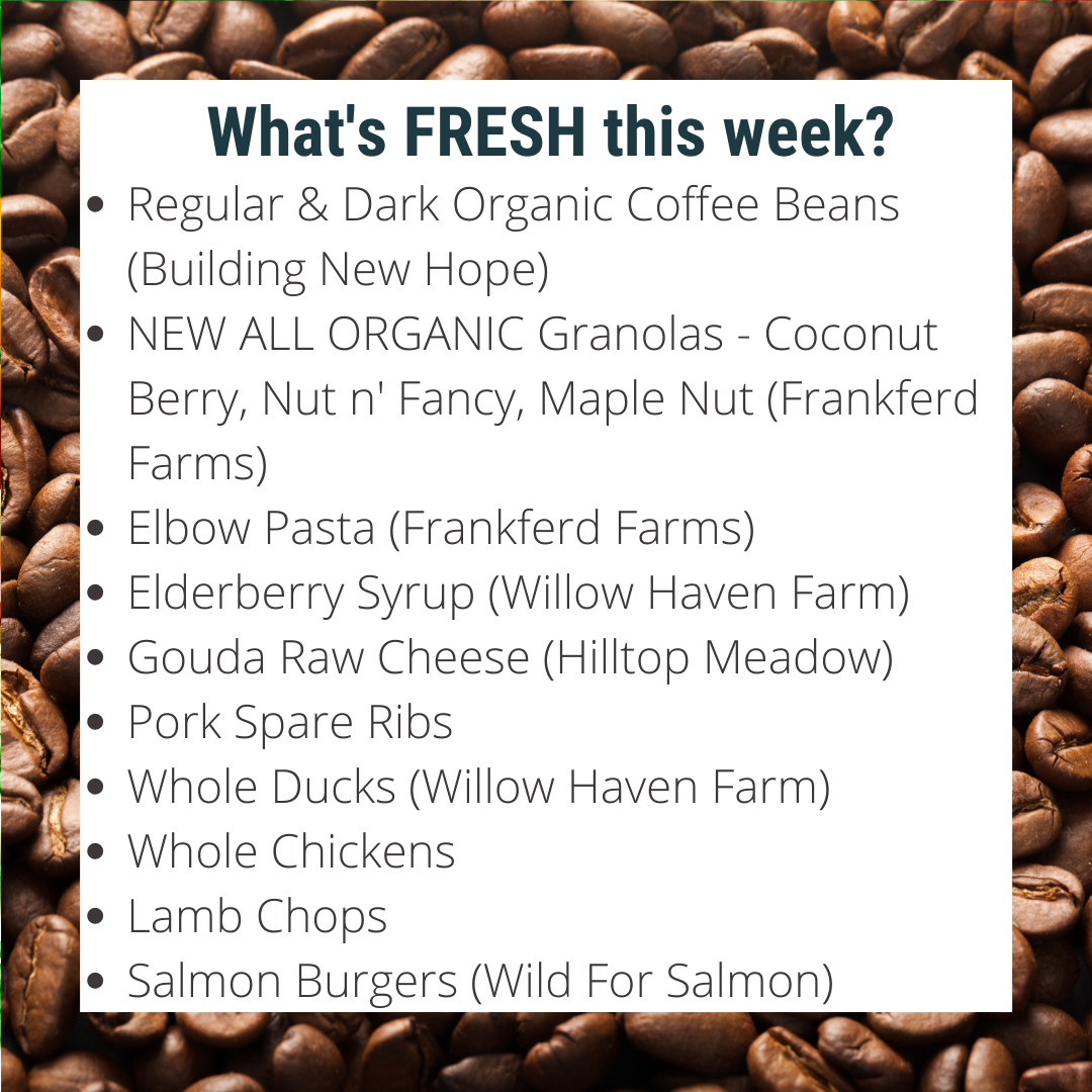 Previous Happening: Back By Popular Demand: New Granola Flavors + Organic Coffee Beans