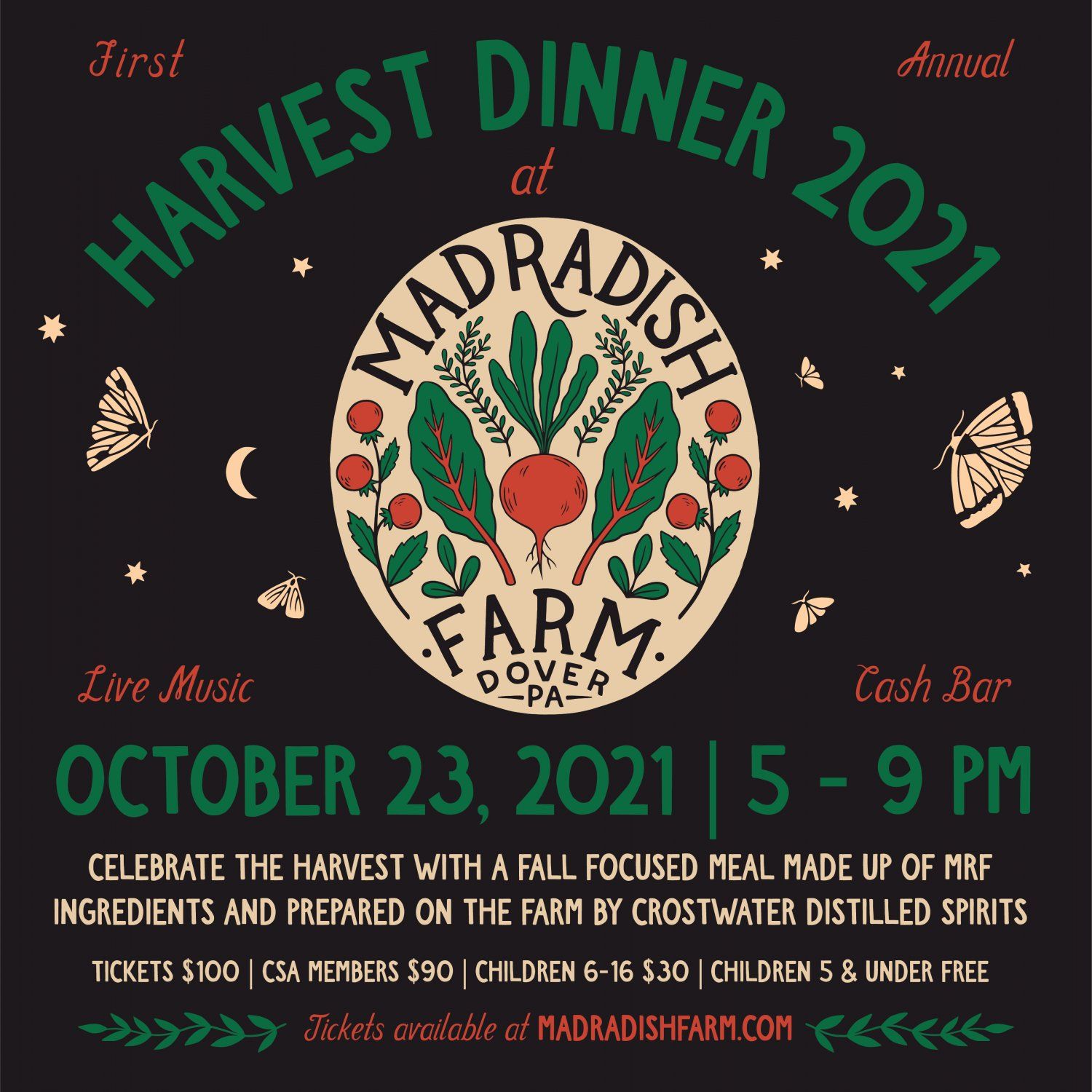 Last Call for Harvest Dinner Tickets and Reserve your Thanksgiving Turkey now!