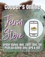 Next Happening: Coopers Online Farm Stand-Order November 29th-December 4