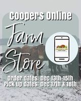 Next Happening: Coopers Online Farm Stand-Order December 13th-18th