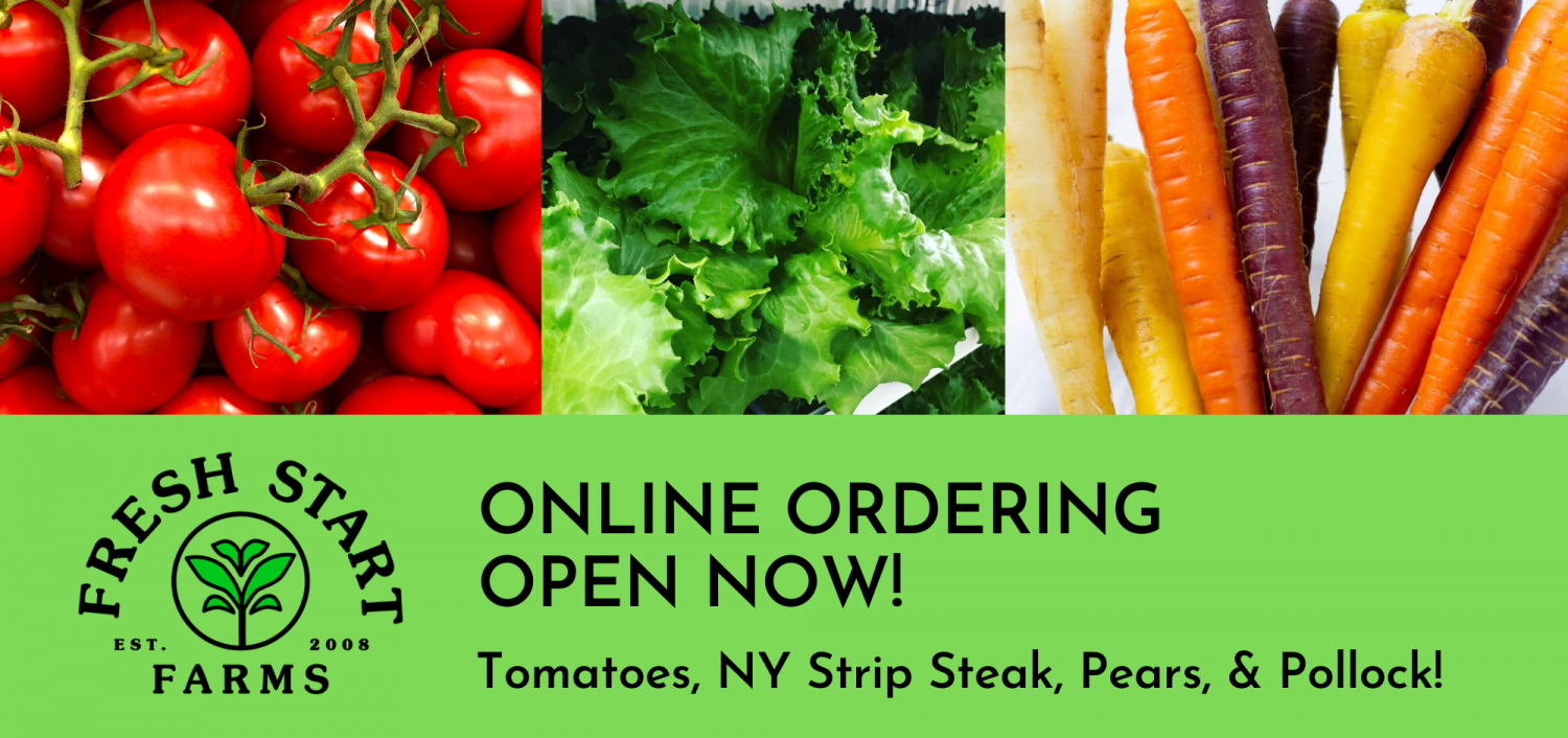 Next Happening: Tomatoes, NY Strip Steak, Pears & Pollock!