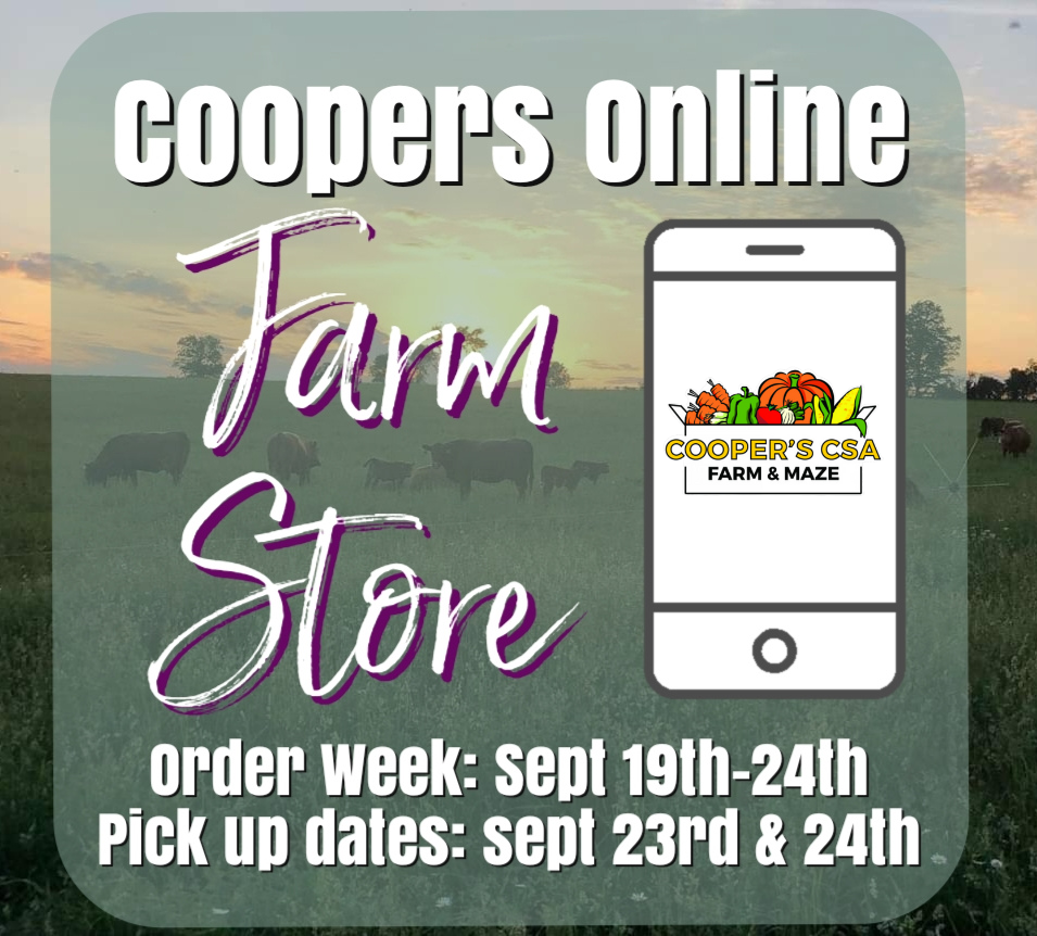 Previous Happening: Coopers Online Farm Stand- Order Week Sept 19-24th