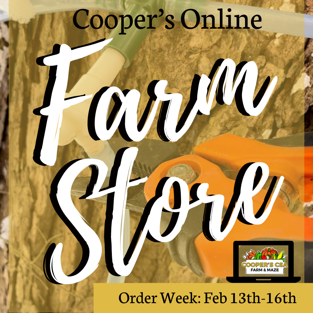 Previous Happening: Coopers CSA Online FarmStore- Order week Feb. 13-16th