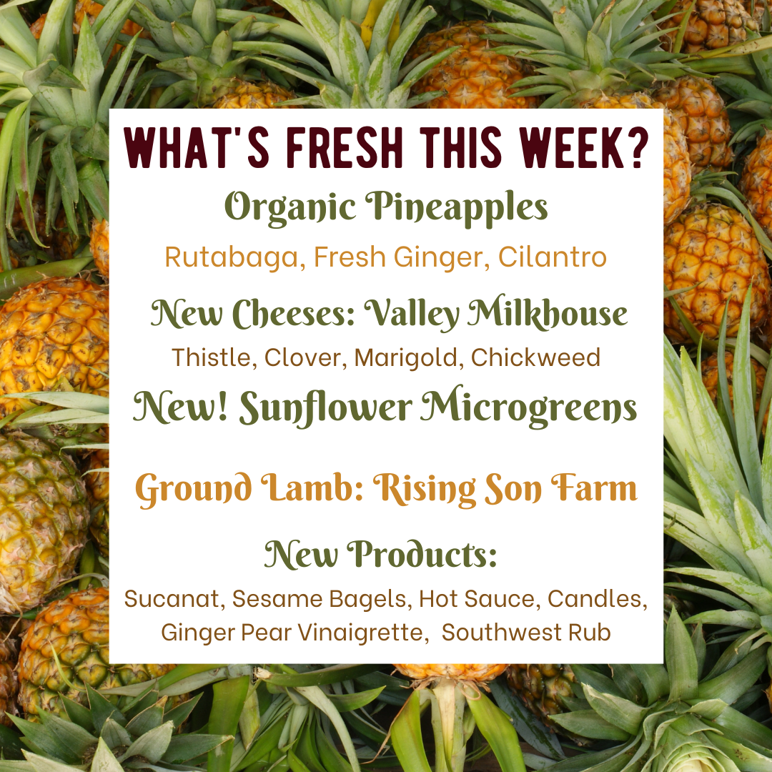Next Happening: New Winter Veggies, New Fruits, and New Cheeses, too!