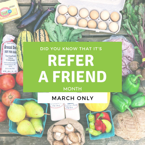 Next Happening: It's REFER-A-FRIEND month! + Customize early this week
