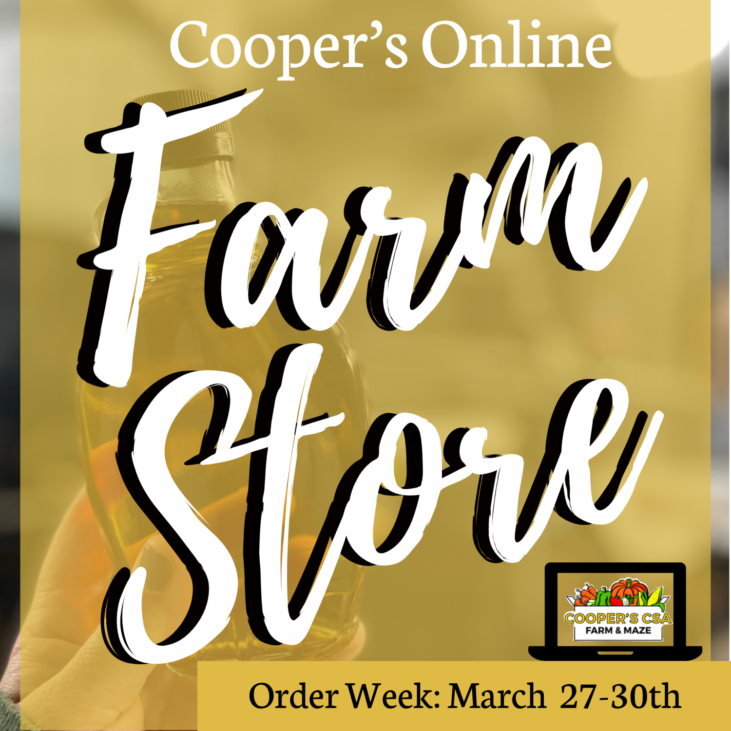 Next Happening: Coopers Online Farm Stand- Order Week March 27-30th