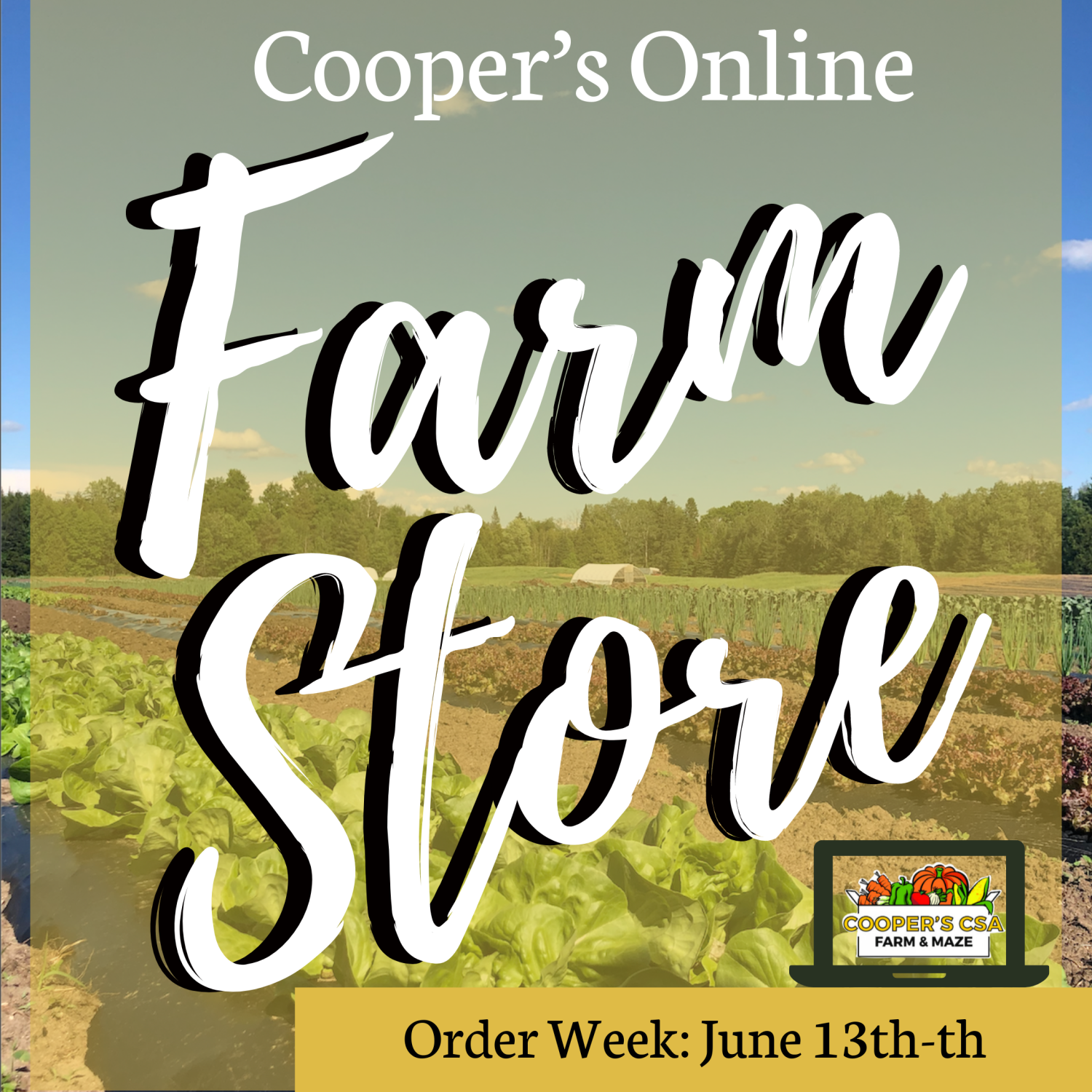 Next Happening: Coopers CSA Online FarmStore- Order week June 13th-15th