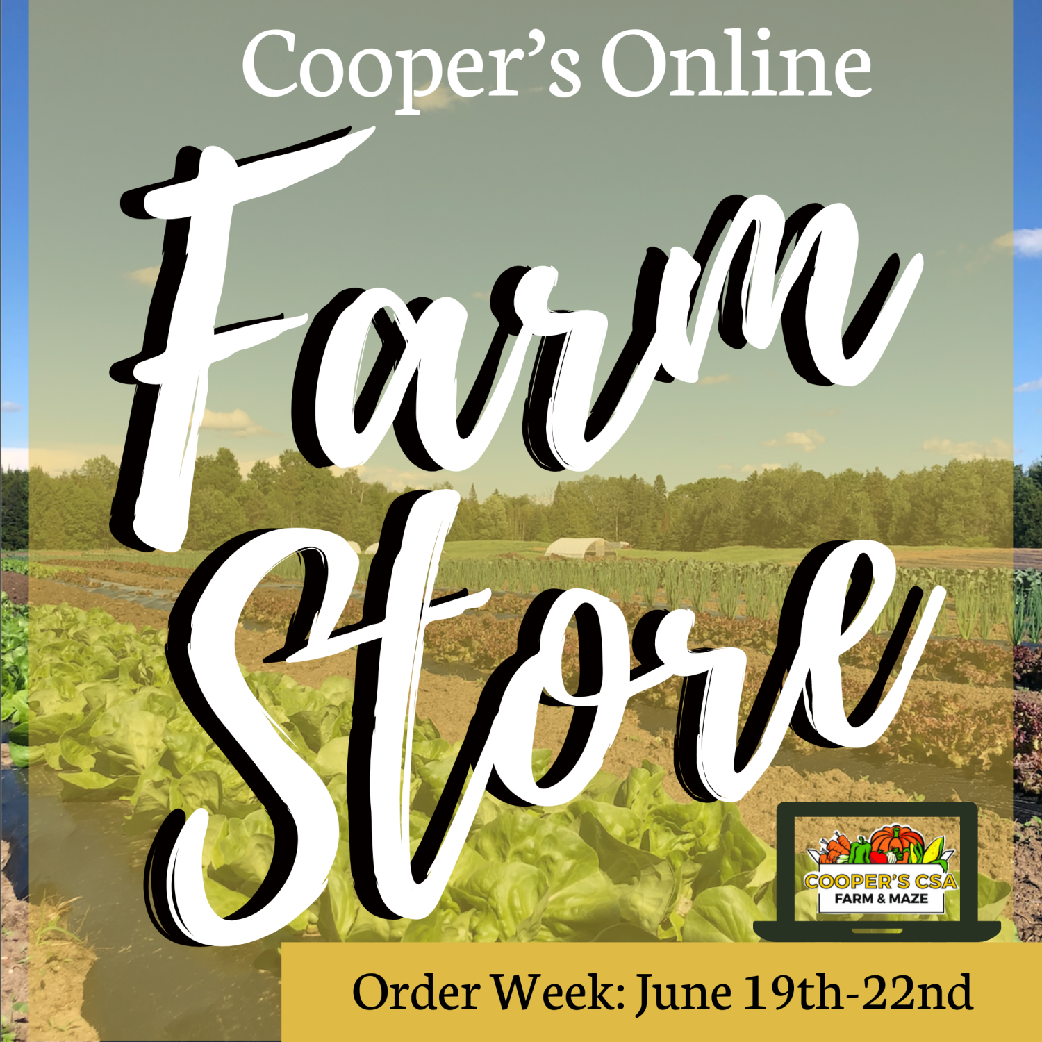 Coopers CSA Online FarmStore- Order week June 19th-22nd