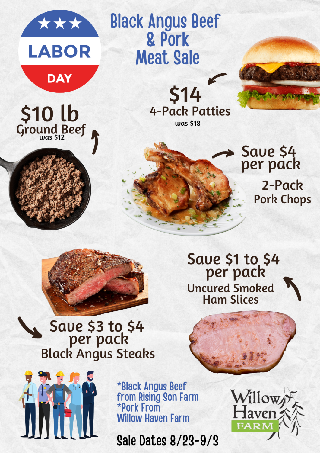 Labor Day Meat Sale- It's Big, Don't miss out!
