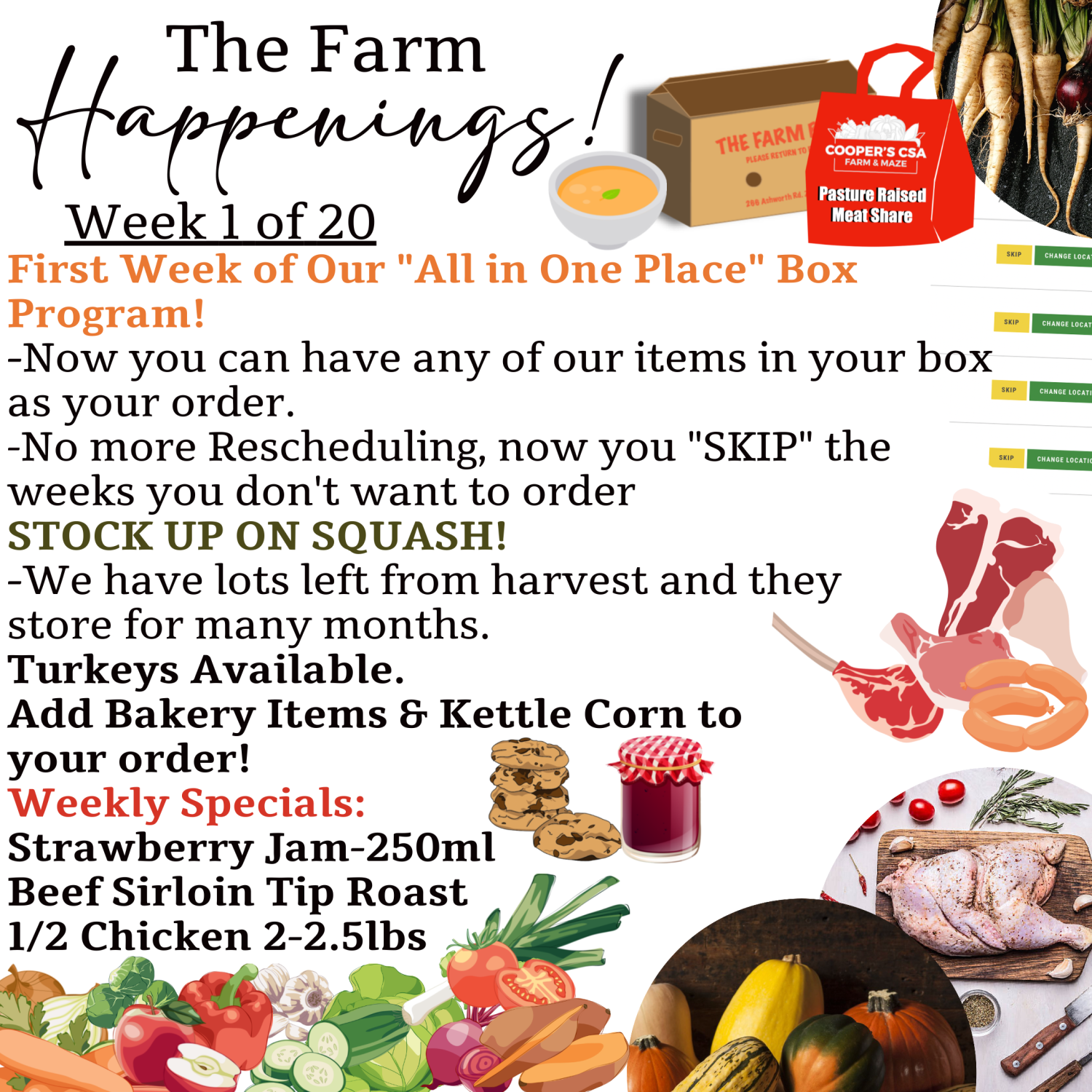 "Cooper's Farm Box"- Farm Happenings: Week 1