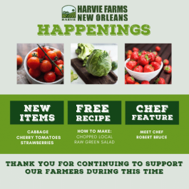 Harvie Farms New Orleans Happenings for the Week of March 8, 2021