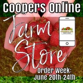Coopers CSA Online FarmStore- Order week June 20th-24th