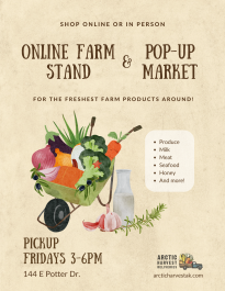 Fall Farm Stand + Pop Up Market!